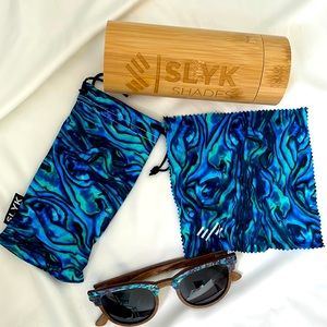 Slyk shades - walnut beachcomber polarized